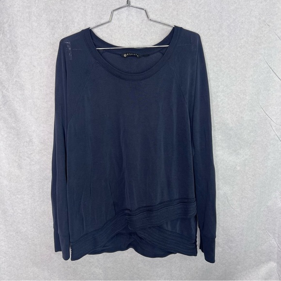 Athleta XL SERENITY CRISS CROSS SWEATSHIRT blue - Picture 1 of 6